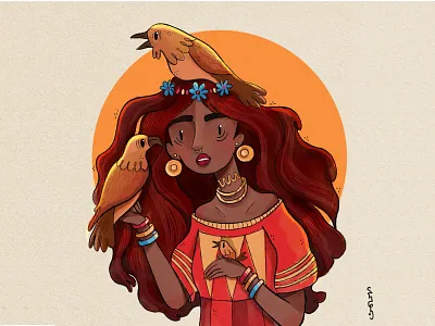 Chayas DTIYS design drawing girl illustration