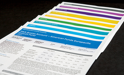 Fact Sheet data visualization design financial logo