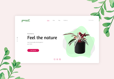 Greenest - Plant Store ecommerce design ecommerce shop plant plants plants app ui uidesing