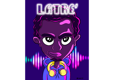 latre cartoons freehand illustration music