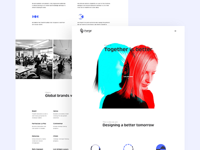 Change Website agency agency website cards consulting design landing landing page design landingpage marketing marketing website material design mobile ui uxdesign web webdesign website website design websites