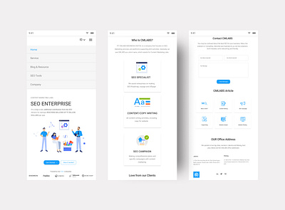 CMLABS Mobile App Version app branding design icon interaction design interface minimal mobile mobile app ui ux
