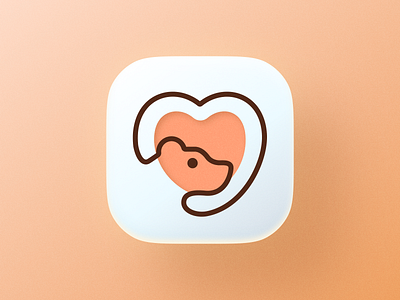 Love Bear icon! 3d animal bear big sur brand brand identity branding heart honey icon icons illustration ios logo logo design logodesign love mark monoline symbol