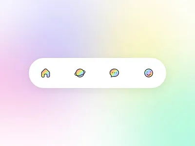 Rainbow tabbar icon icons motion rainbow tab tabbar