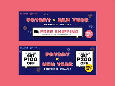 Web Banner - PayDay X New Year branding design fashion brand graphic design illustration typography vector