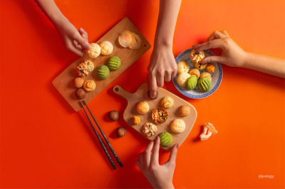 Aunty Bren Chinese New Year Cookies Photoshoot art direction brand brand design brand identity branding design graphic design identity design logo photography visual identity