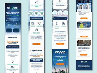 Engen mobile site branding design mobile ux web webdesign