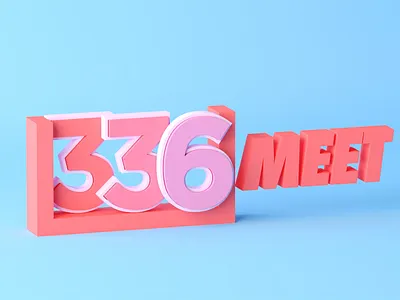 336 Meet 336 336 meet 36daysoftype 3d 3d type icon logo mongolia