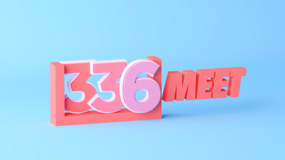 336 Meet 336 336 meet 36daysoftype 3d 3d type icon logo mongolia