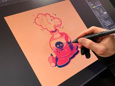 Poison vector icons illustration illustrator poison skulls the creative pain vector