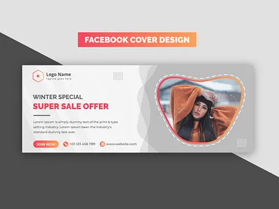 Creative Modern Red Winter Special Super Sale Facebook Banner arrival banner banner design branding business cloth commercial corporate cover design creative design discount facebook banner facebook cover fashion offer sale winter