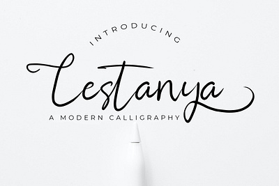 Lestanya - Modern calligraphy free font beauty branding cool cool font fashion font font design fonts freefont handwriting logotype lovely font moderncalligraphy romantic script font sweet trendy font typeface typography wedding invitation