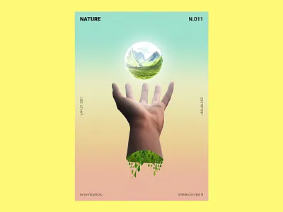 NATURE - Poster Design 2021 3d view ads advertisment creative design creative direction inspiration poster poster a day poster challenge posters product print visual art visual design visual poster visualization