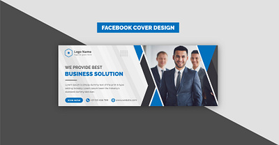 Creative Modern Blue Corporate Business Facebook Banner banner brand design brand identity business clean commercial corporate creative design graphic design