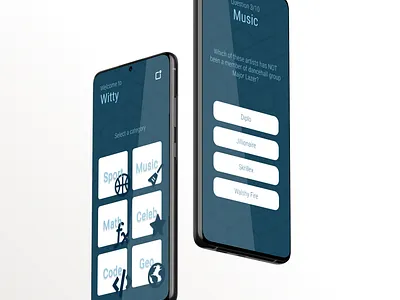 Trivia quiz app design app blue design games illustration mobile app quiz quiz app trivia tunisia ui ux