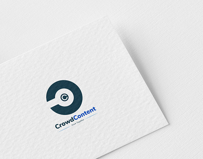 Crowd COntent logo logodesign modern simple wordmark