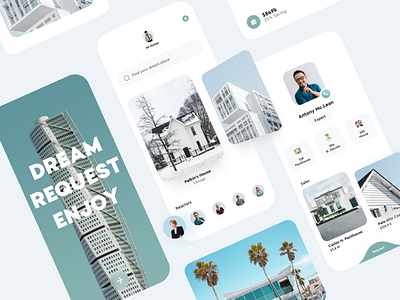 Realtors UI App app card design e comerce mobile mobile app popular product design realtor realtors sales ui design ux design web web design