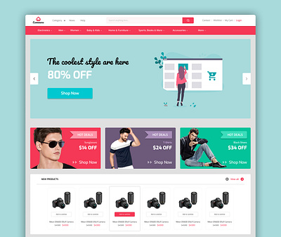 Ecommerce web ui design branding ecommerce design ui design webdesign website design