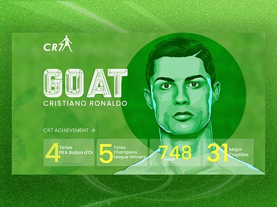 Cristiano Rolando website Hero Area heroarea ui design uxui web templates webapp design webdesign website