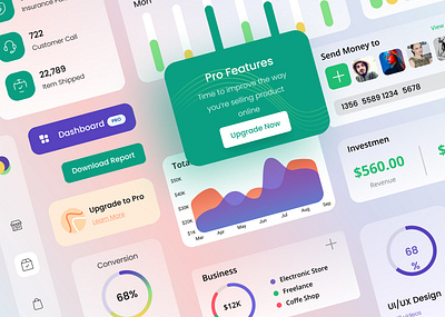 Dashboard UI Element dashboard dashboard design dashboard ui design elements minimalist ui ui element uidesign user interface userinterface web web design website design