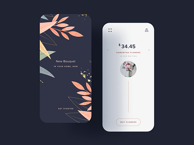 Flower app 💐 buy ecoomerce flower flowers mobile mobile app simple