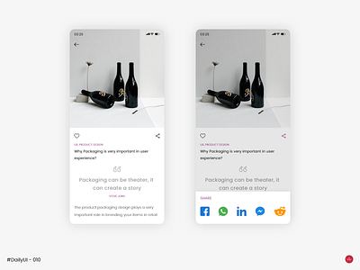Share Button - #DailyUI #010 - Design Challenge 010 daily 010 daily 100 challenge daily ui daily ui 010 daily ui challenge dailyui dailyui010 dailyuichallenge design share button share icon sharing ui ui daily 010 ui design uidaily uidaily010