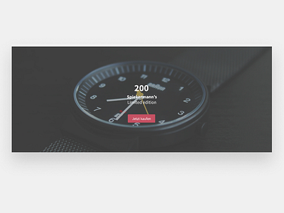 A Detailed view Section with a Countdown designer section watch webdesign webdesigner webflow