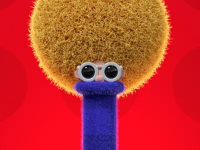 Hair 3d c4d design redshift3d