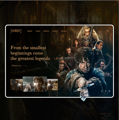 The Hobbit concept design hobbit ui ux web