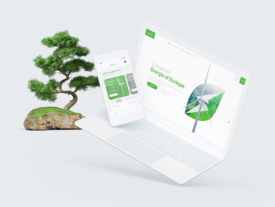 ATX behance brand ecological ecology electricity energy green green power logo power renewable energy ui uidesign webdesign website wind energy wind turbine