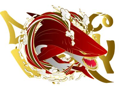 lava shark animal app big wave tsunami brand branding design esports logo gaming icon illustration logo minimal shark sukajan ui ux vector