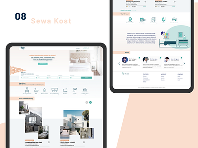 Rent a boarding house dailyui design home house rent rental rental website staycation ui ui design uidesign uiux visual design web web design webdesign website website design