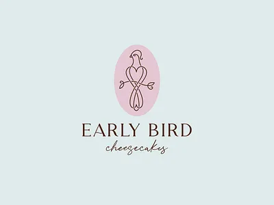 Early Bird bird bird logo birds branch branding cheesecake color design dribbble early early bird family icon illustration line logo logo line logotype