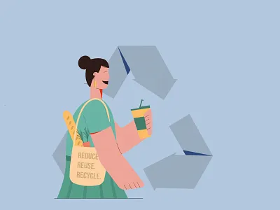 Reduce. Reuse. Recycle. enviromentallyfriendly environment freeplastic illustraion noplastic plastic plastic bag plastic free recycle reduce reuse savetheplanet waste