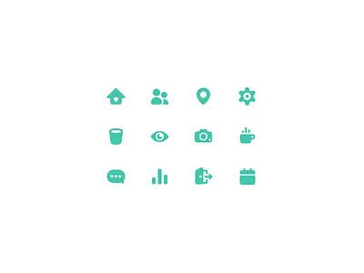 Dashboard Icons Exploration camera icon set iconography icons icons pack iconset logout map mapping settings trash ui users ux