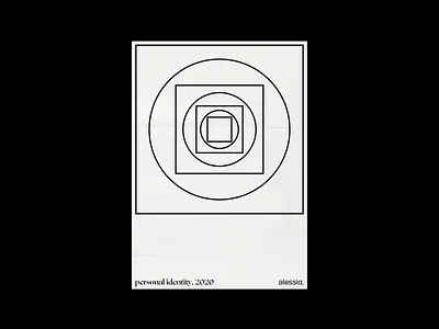 Minimal poster for personal branding alessia. daily poster geometric design geometry graphic design graphicposter minimalposter poster poster a day poster design posters shapes