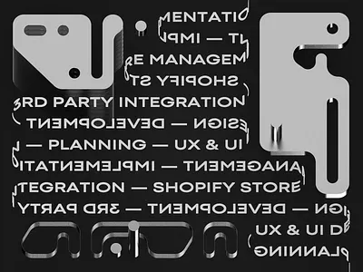 Microschemes 29-018 3d animation black white creative geometry isometric kinetic type motion typogaphy