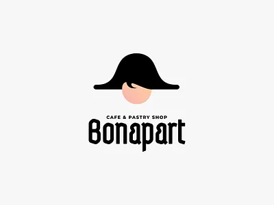 Bonapart Pastry Shop Logo armenia bakery branding clever logo hat logo minimalist logo napoleon pastry sweet logo