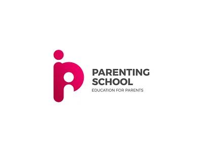 Parenting School Logo armenia branding clever logo creative icon logo p logo parent parenting simple