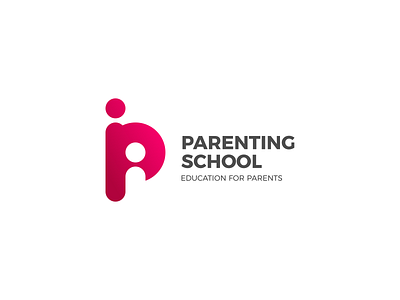 Parenting School Logo armenia branding clever logo creative icon logo p logo parent parenting simple