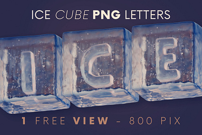 Ice Cubes - Free 3D Lettering 3d graphics 3d letters deeezy font free free font free graphics free typography freebie freebies funny funny font game header ice ice cube ice font typography winter