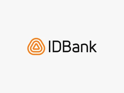 IDBank Logo armenia armenian bank banking branding creative financial fingerprint identity logo orange security simple