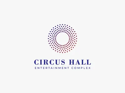 Circus Hall Logo armenia armenian branding circle dots logo simple