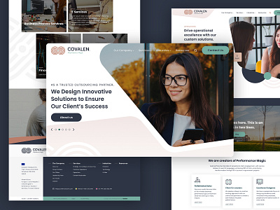 Covalen - Website corporate design ireland ui design ux design webdesign website