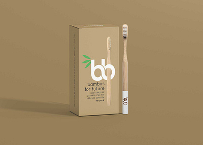 Bamboo Toothbrush Packaging Mockup download mockup mockups psd