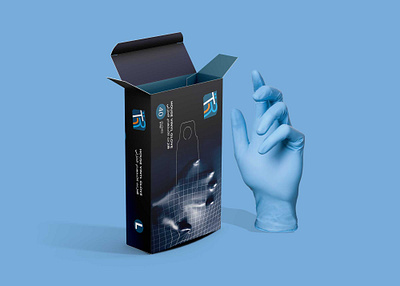 Coronavirus Safety Gloves Packaging Mockup download mockup mockup mockups psd