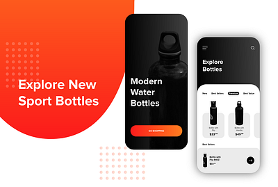 Sport Water Bottle Mobile App UI Design adobe xd app app design art creative design designer graphic design illustration inspiration mobile app mobile app design mobile design mobile ui mobile ui ux ui ui design uiux uiuxdesigner uxdesign