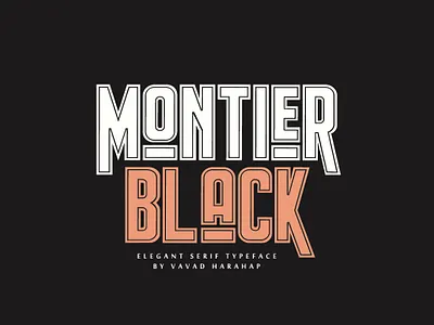 Montier Black Font basketball football serif font softball vintage