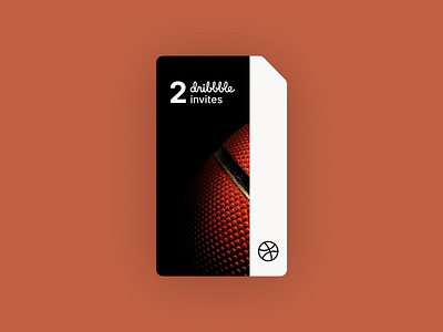 Dribbble invites giveaway card design dailyui design dribbble dribbble invite invite minimal